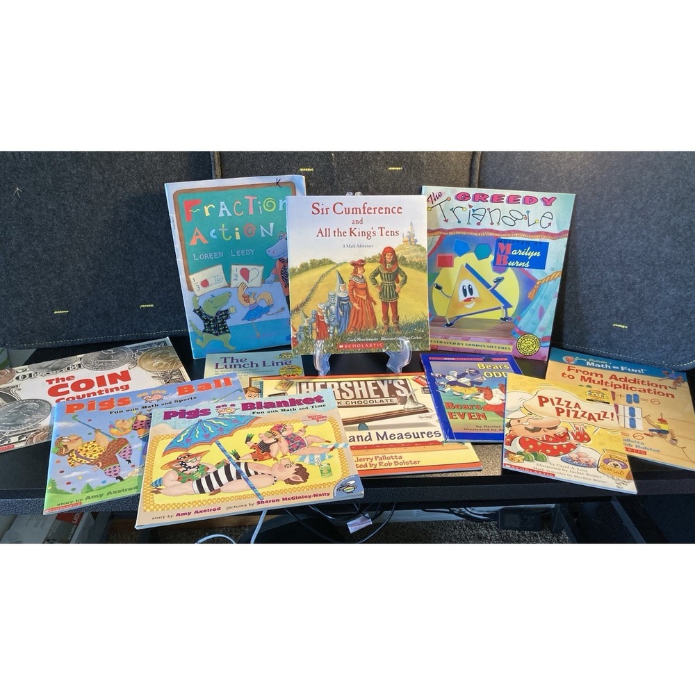Lot Of 11 Elementary Math Scholastic Teaching Read Alouds Teacher 1st 2nd 3rd - Picture 1 of 12